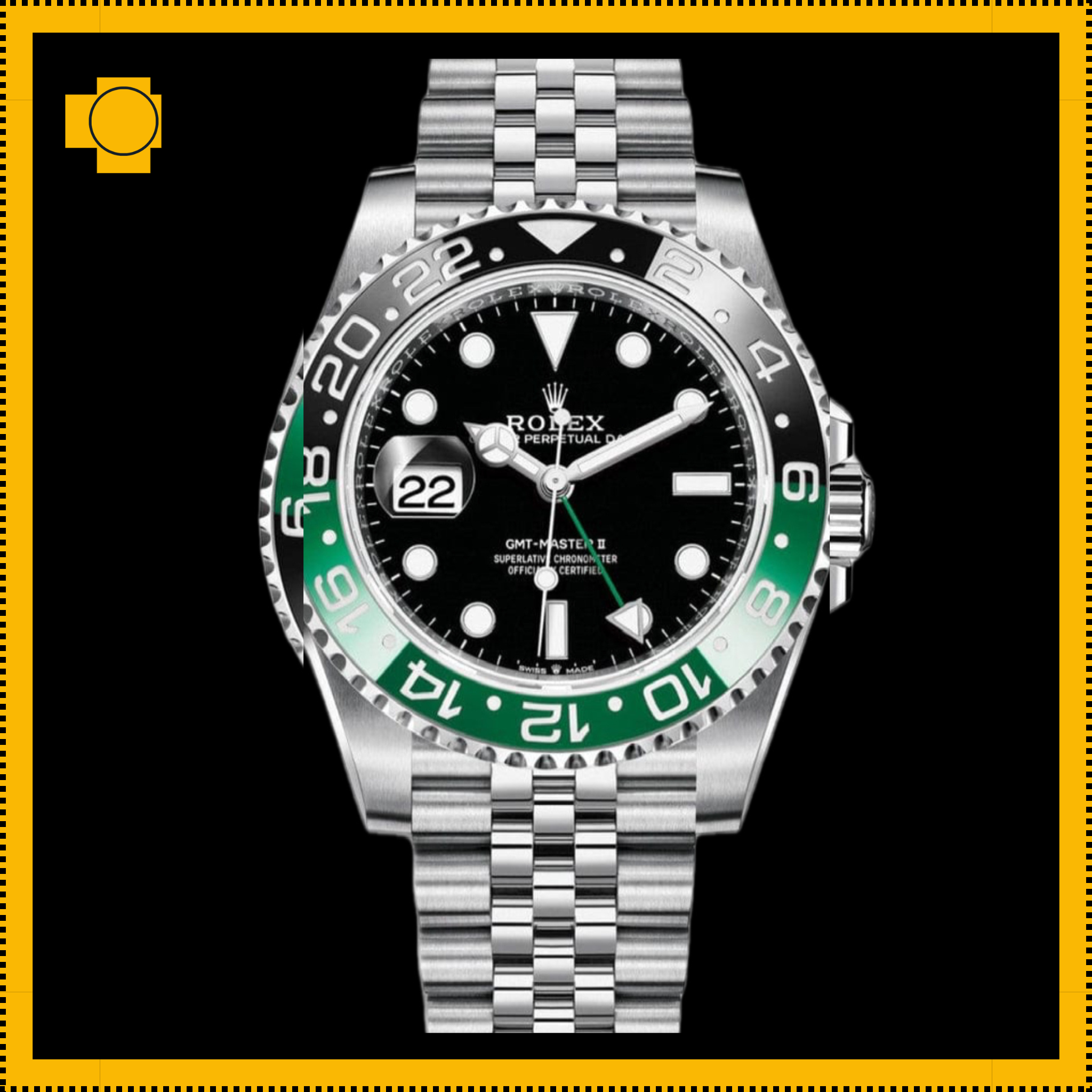 Rolex GMT-Master II “Bruce Wayne” – Ref. 126710GRNR in Oystersteel with Jubilee Bracelet